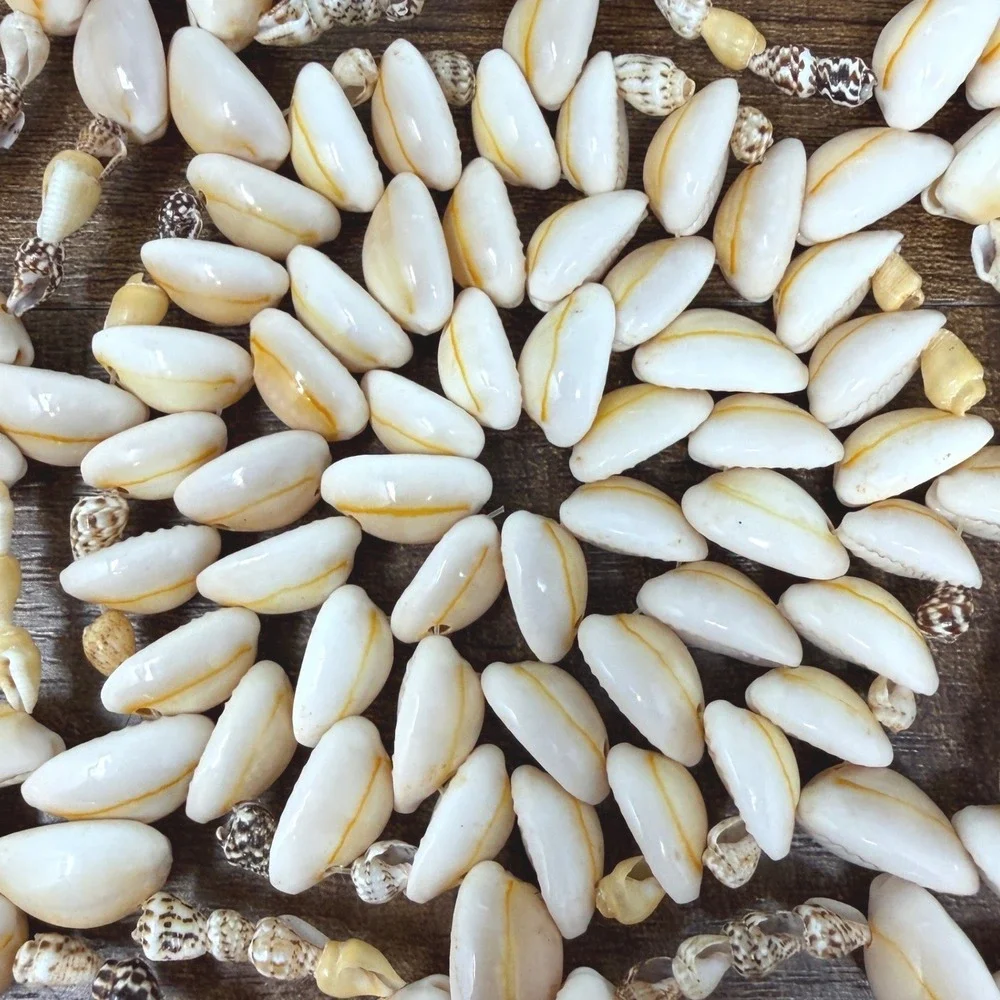 Handcrafted Cowrie Shell Mandala Trivet Centerpiece Boho‎ Coastal